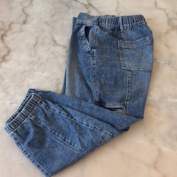 SONOMA Denim Joggers Cargo Utility Women's Blue Jeans Size 6 - Picture 4 of 8